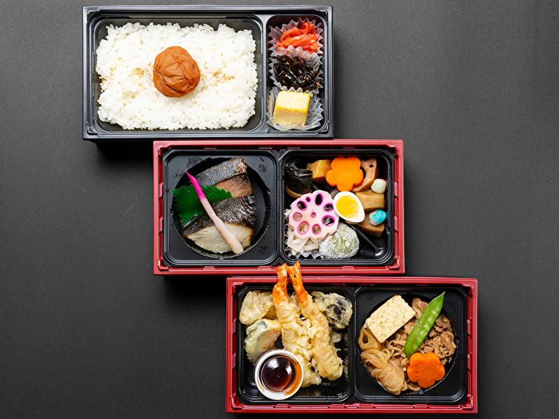 3種の和風メイン三段重