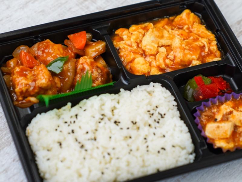 【厳選】Wメイン中華弁当（酢豚＆海老と玉子炒め）