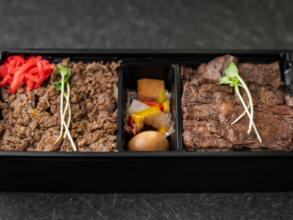 特選 炭火香る牛やわらか重＆ハラミステーキ