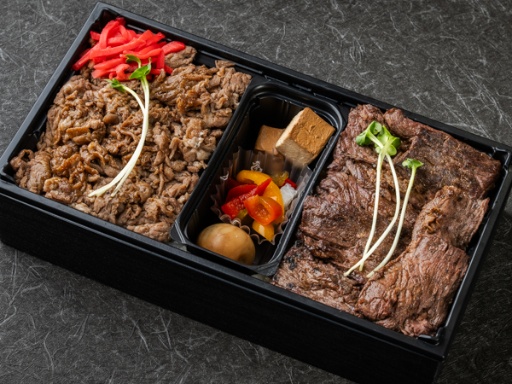 特選炭火香る牛やわらか重＆ハラミステーキ（大）