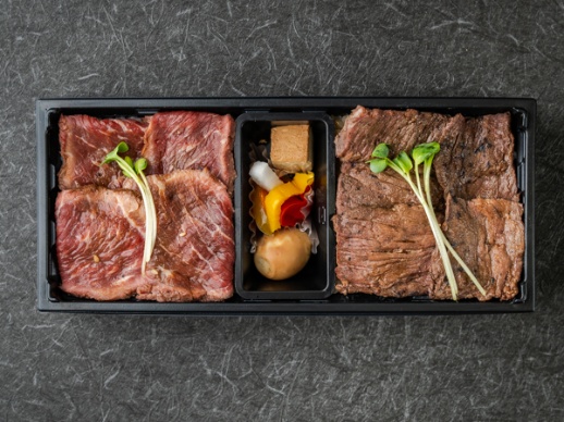 特選 炭火焼ローストビーフ＆ハラミステーキ重