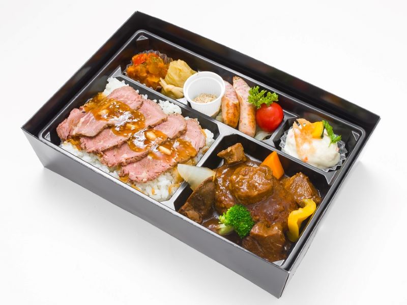 ローストビーフ＆ビーフシチューハンバーグ弁当