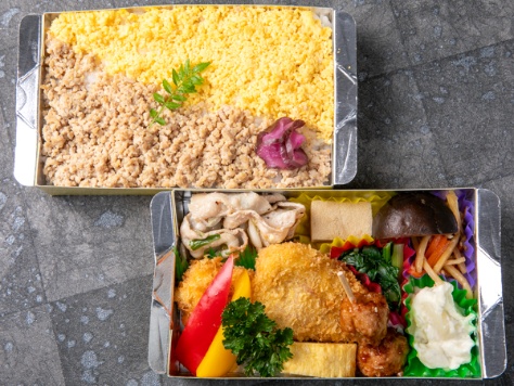 葱塩豚カルビ×豚のヒレカツ弁当