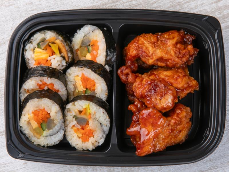 ヤンニョムチキン＆キンパセット