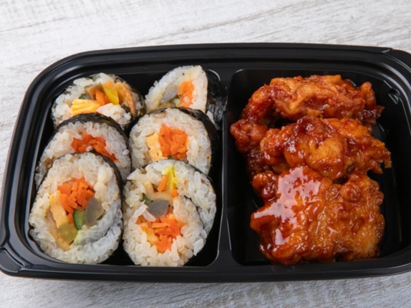 ヤンニョムチキン＆キンパセット