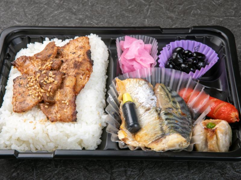 豚めし(鯖の塩焼き)