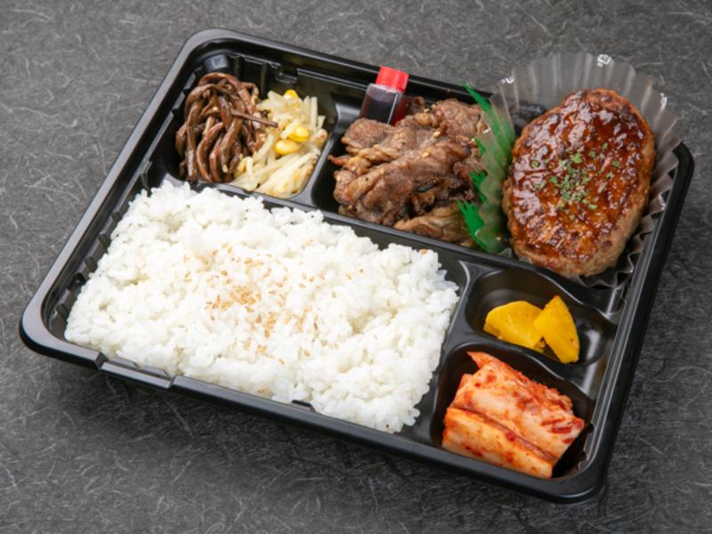 炭火焼 カルビ・ハンバーグ