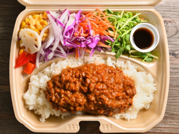 ドライカレーのヴィーガンランチ弁当