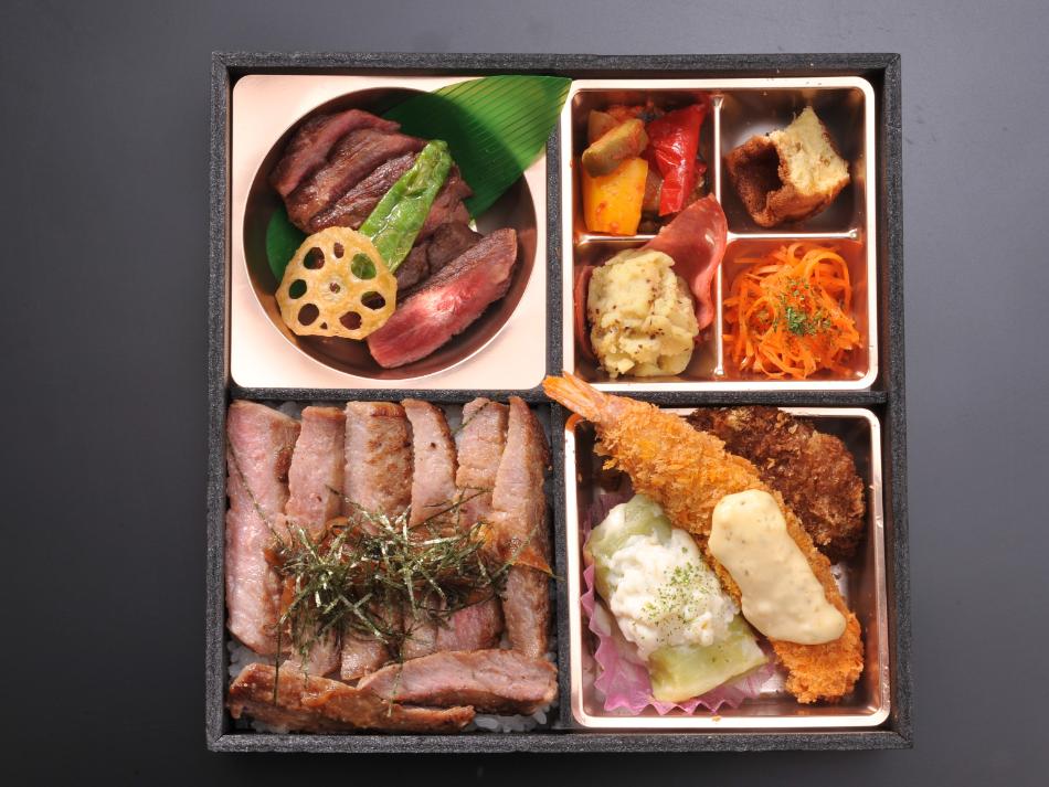 Wステーキ弁当