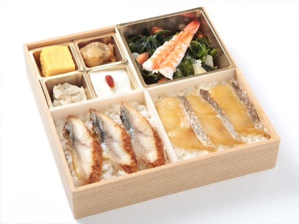 うなぎと活け〆鯛の漬け弁当