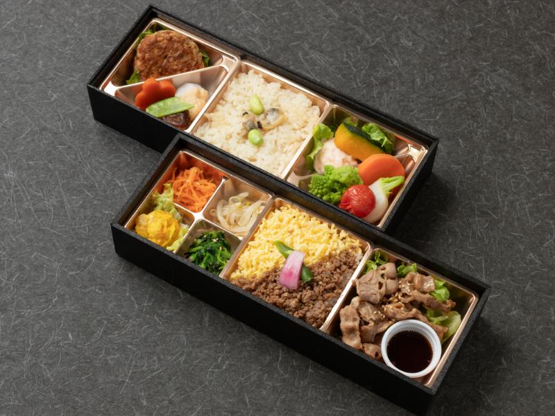 厳選牛カルビ焼肉＆ハンバーグ二段御膳