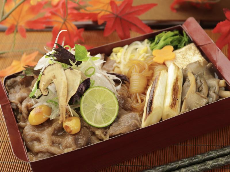 【期間限定】松茸と牛しゃぶおろし重