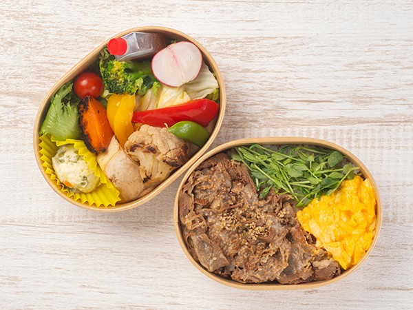 牛甘辛煮わっぱ２段弁当
