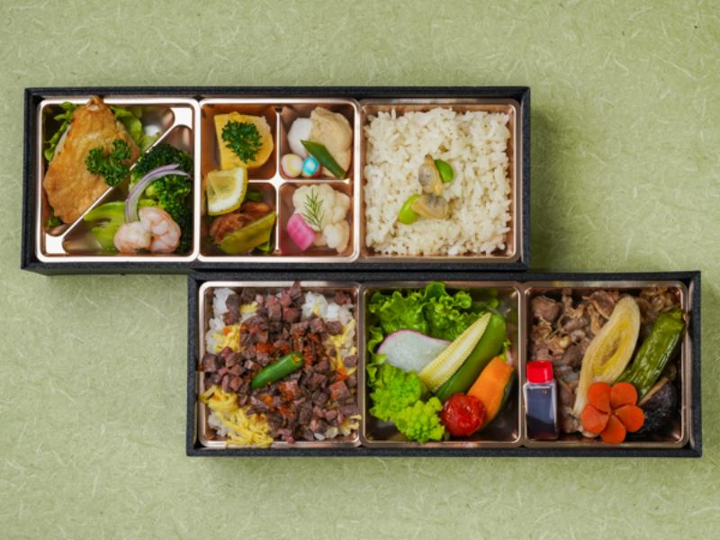 黒毛和牛特選牛すき焼きと旬魚の西京焼きの二段御膳（～1月7日まで納品不可）