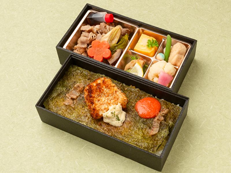 厳選牛すき焼きの特撰二段海苔弁当