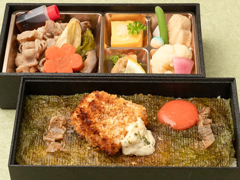 厳選牛すき焼きの特撰二段海苔弁当