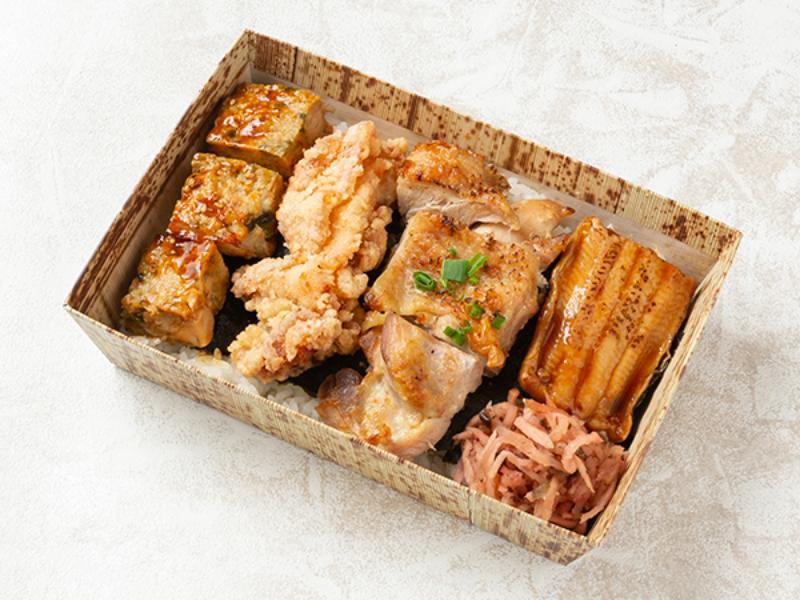 【上】穴子と鶏づくし　海苔弁（白米）