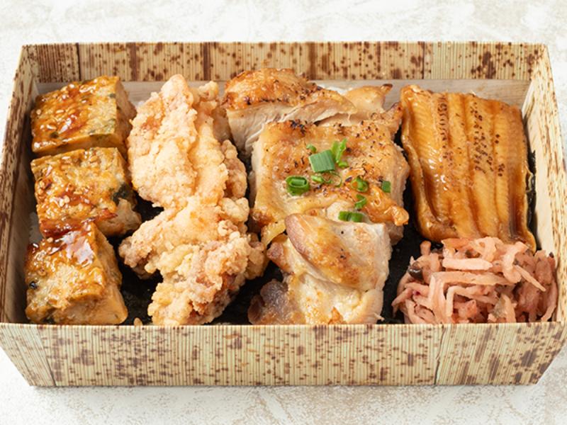 【上】穴子と鶏づくし　海苔弁（白米）