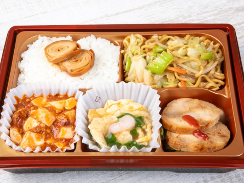 【お手頃】秘伝鶏チャーシュー・エビ玉炒め・麻婆豆腐