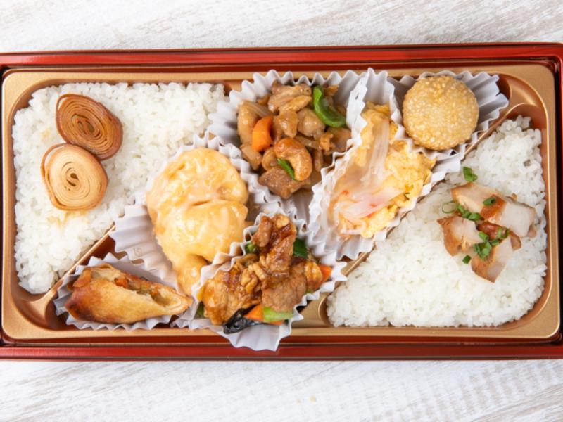 【メイン4種ボリューム満点】エビマヨ・豚肉ときくらげ卵炒め・鶏肉とカシューナッツ炒め・かに玉