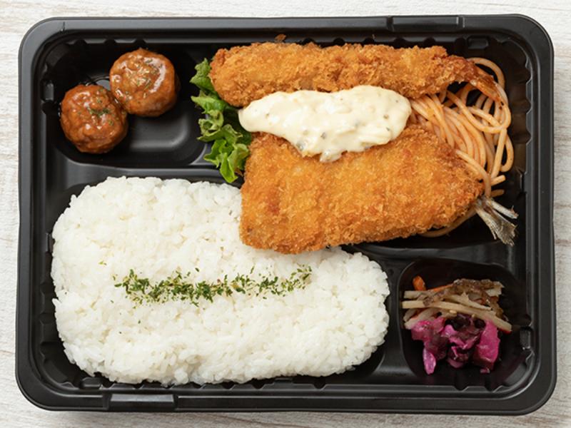 海老フライ＆アジフライ弁当