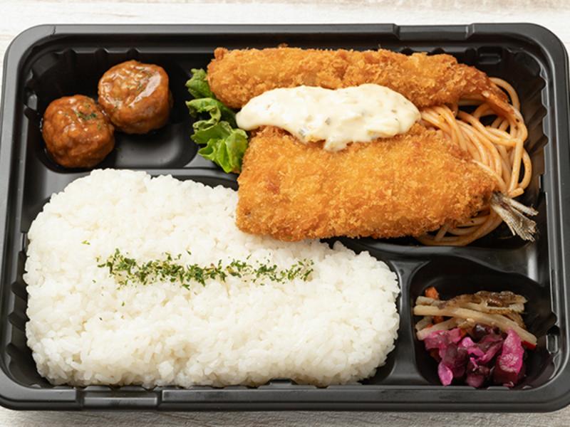 海老フライ＆アジフライ弁当