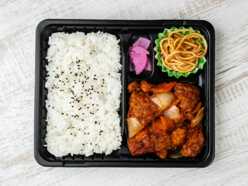 鶏の甘酢炒め弁当