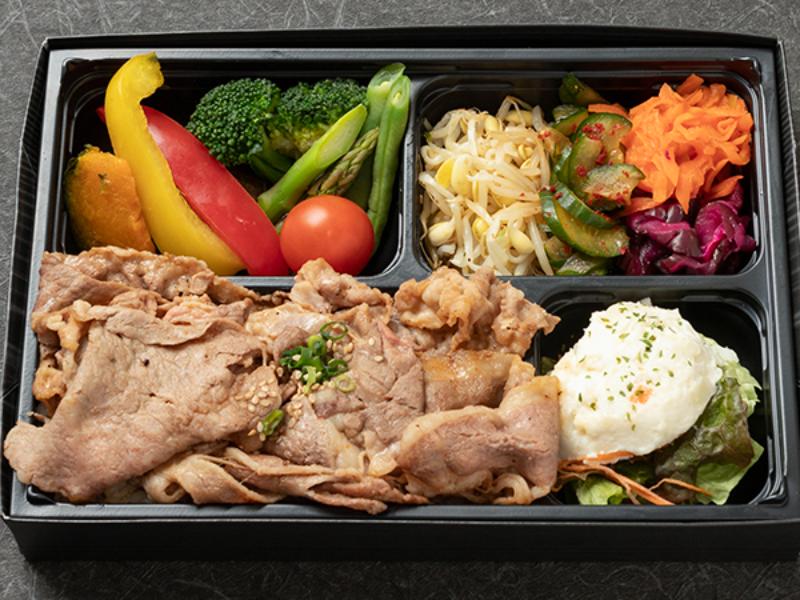 はみ出る国産牛リブロース＆カルビ焼肉弁当