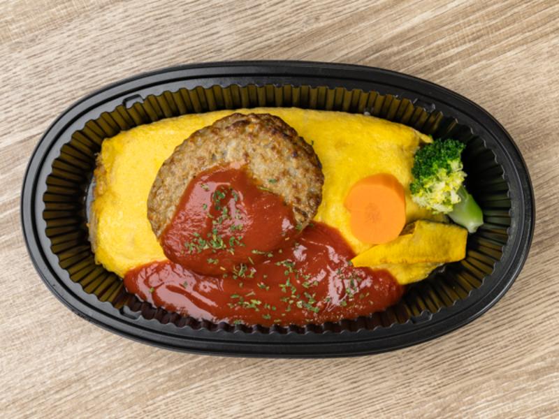 【特製トマトケチャップソース】オムライス＆ハンバーグ