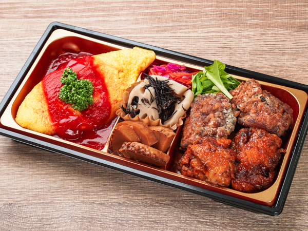 2種からあげとオムライス和膳