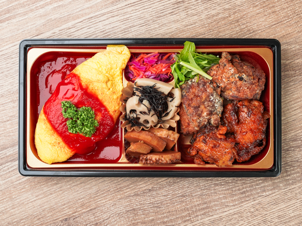 2種からあげとオムライス和膳