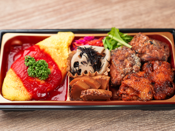 2種からあげとオムライス和膳