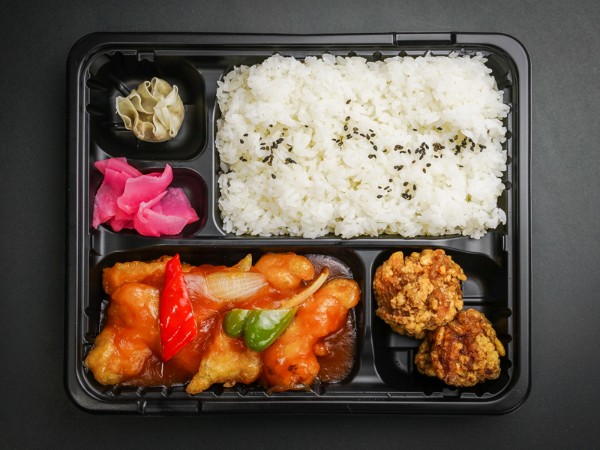 白身魚の甘酢弁当