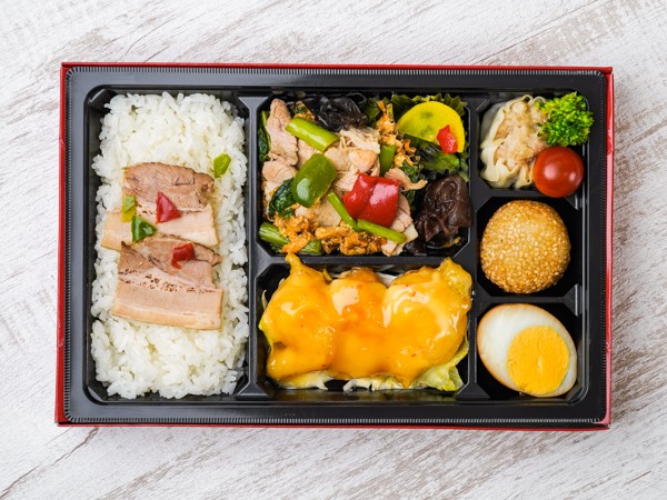 【贅沢！】エビマヨ＆木須肉ダブル弁当